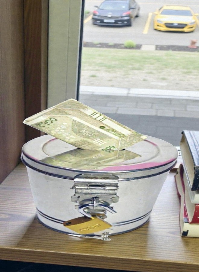 Standify® 1500ML Big Money Bank_A Stainless Steel Money Box Heavy Duty Bachat Gulak for Kids & Adults Unbreakable Piggy Bank. - Image 4